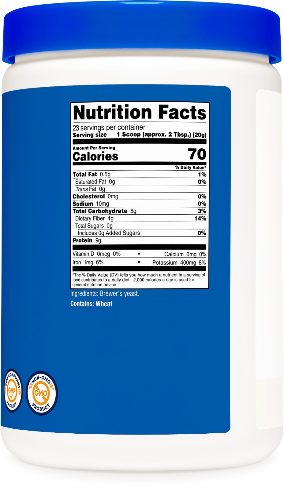 Nutricost Brewer’s Yeast 16oz – 20 Grams per Serving, High Quality – Non-GMO