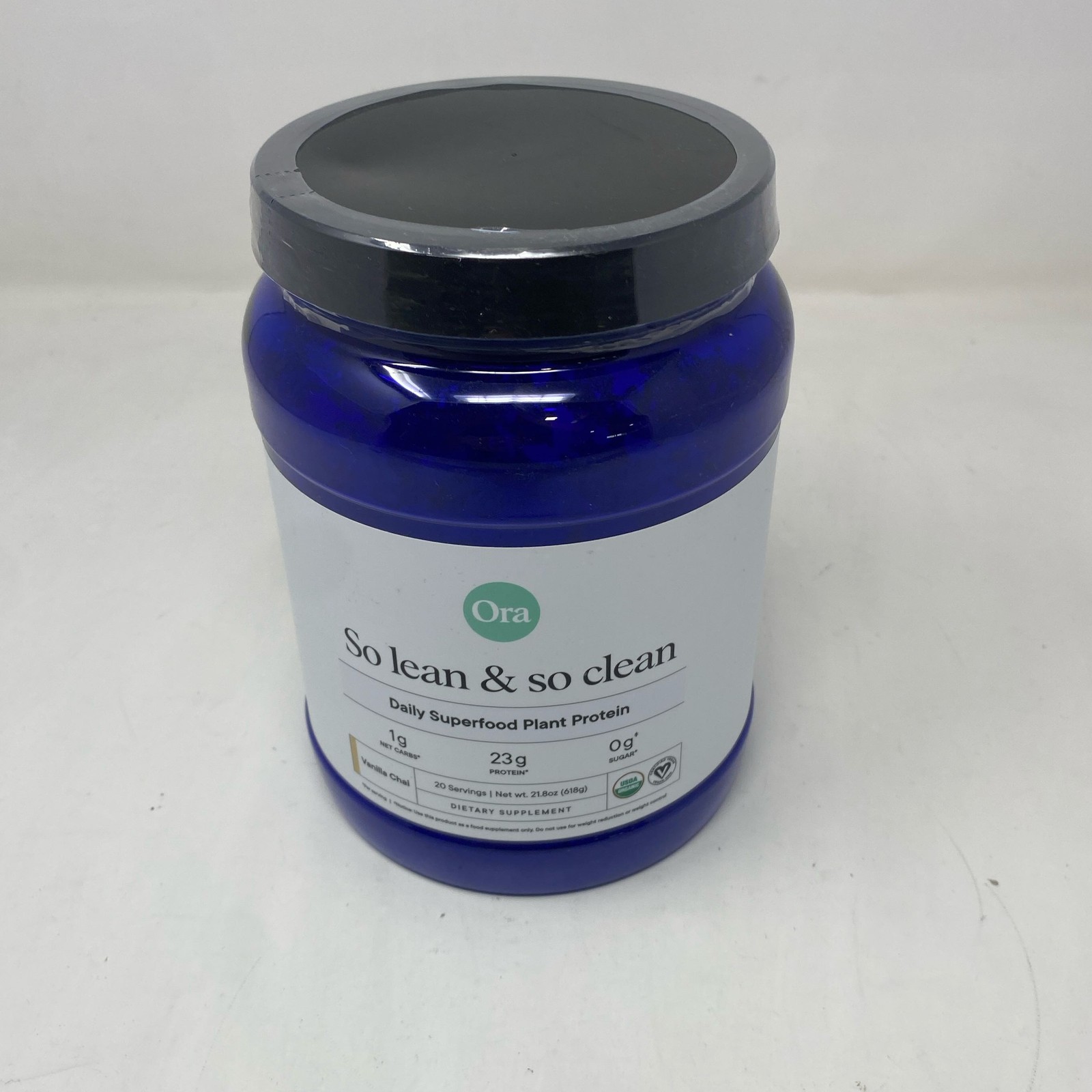 Ora So Lean & So Clean Protein Powder Vanilla Chai 21.8 oz EXP 01/2027
