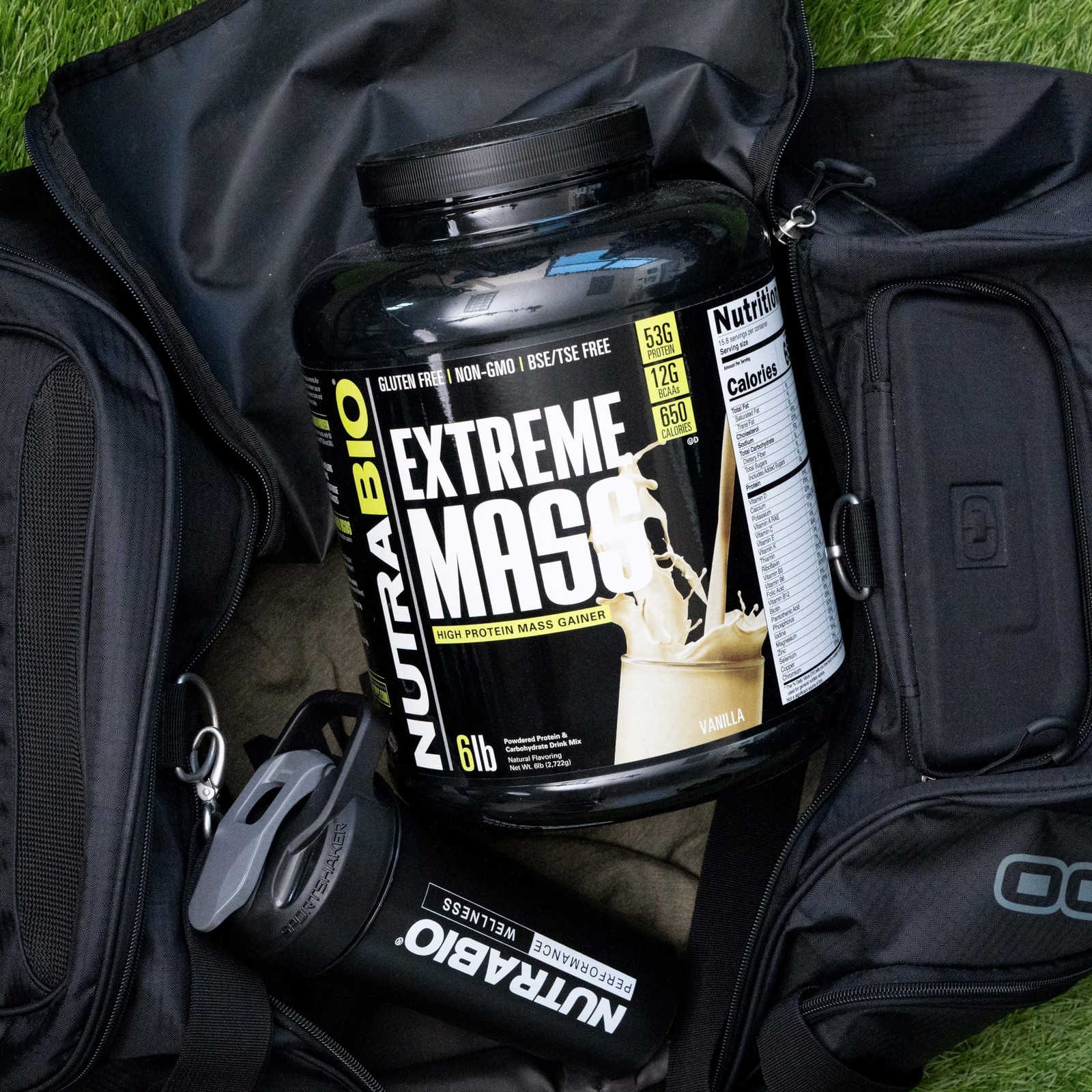 NutraBio Extreme Mass Gainer Protein Powder, 53G Protein, Clean Weight Gainer,