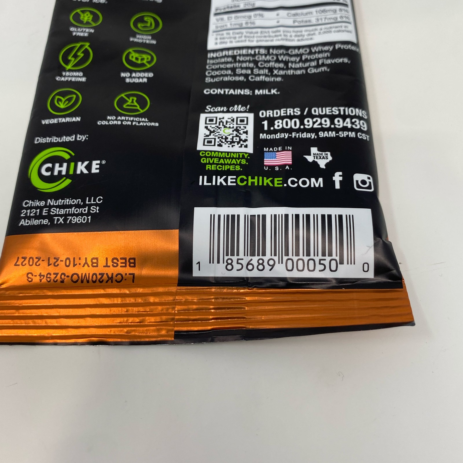 Chike Protein Iced Coffee Mocha Single-Serve Packet 1.09 oz