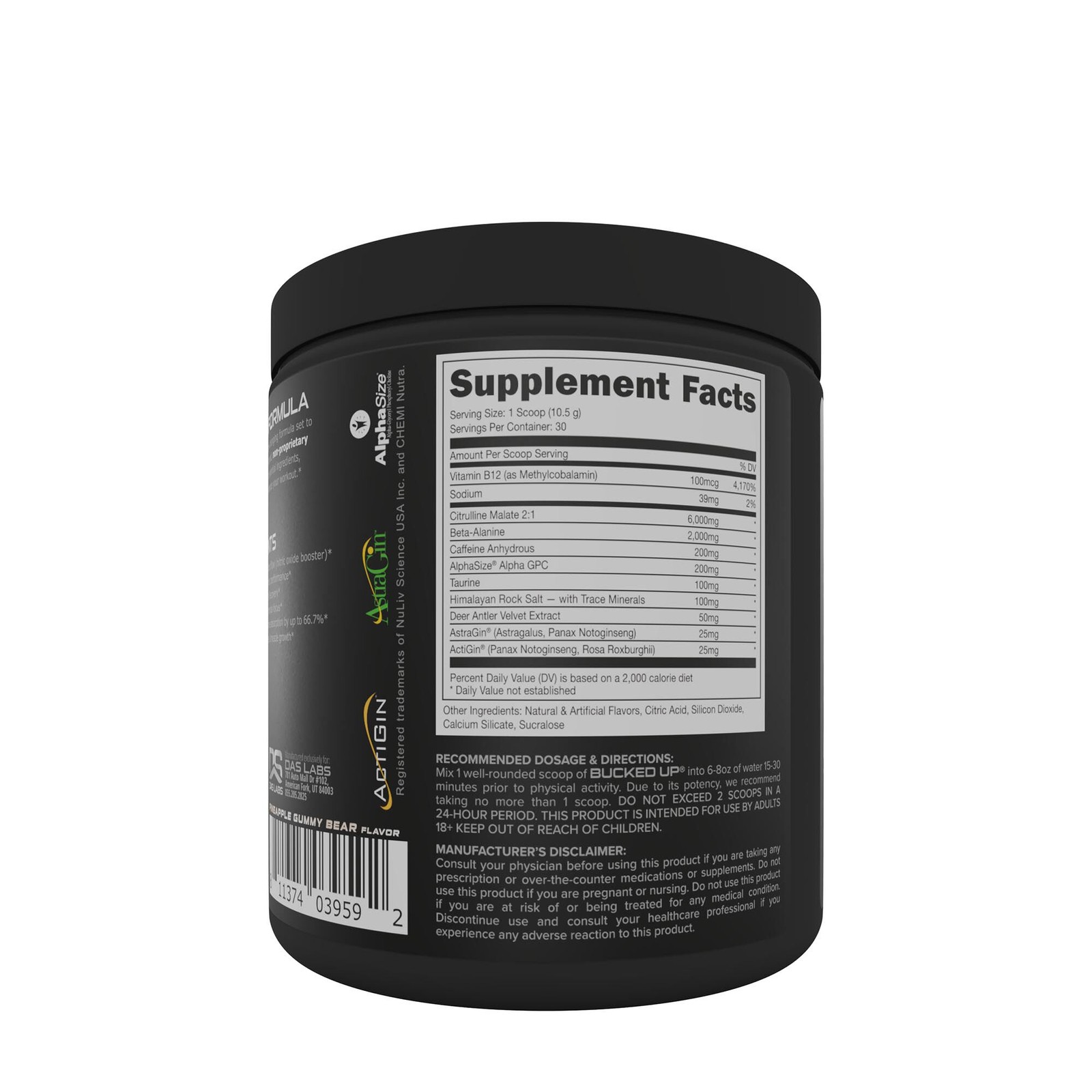 High Stimulant Pre-Workout – White Gummy Deer (30 Servings)