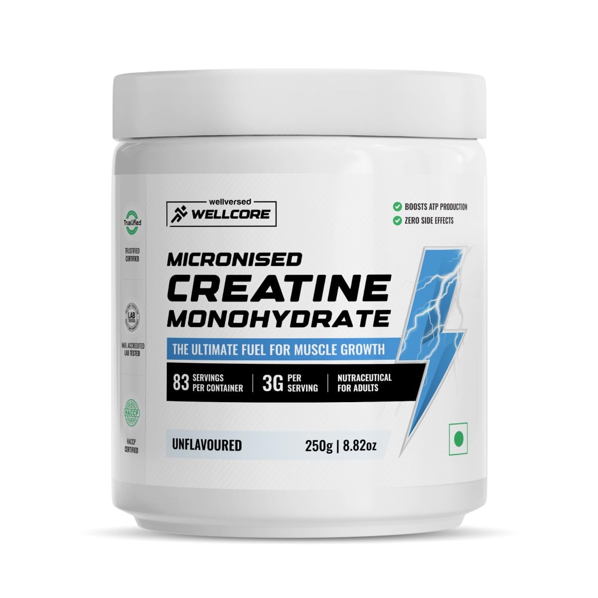 Wellcore Micronised Creatine Monohydrate Powder 250gm