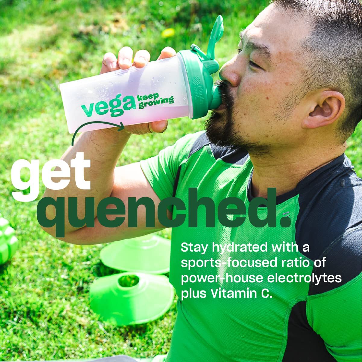 Vega Sport Hydration Powder Lemon Lime Electrolyte Supplement 50 Servings