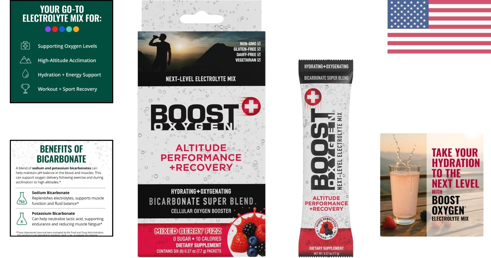 Mixed Berry Electrolyte & Bicarbonate Blend – 6 Pack for Enhanced Hydration