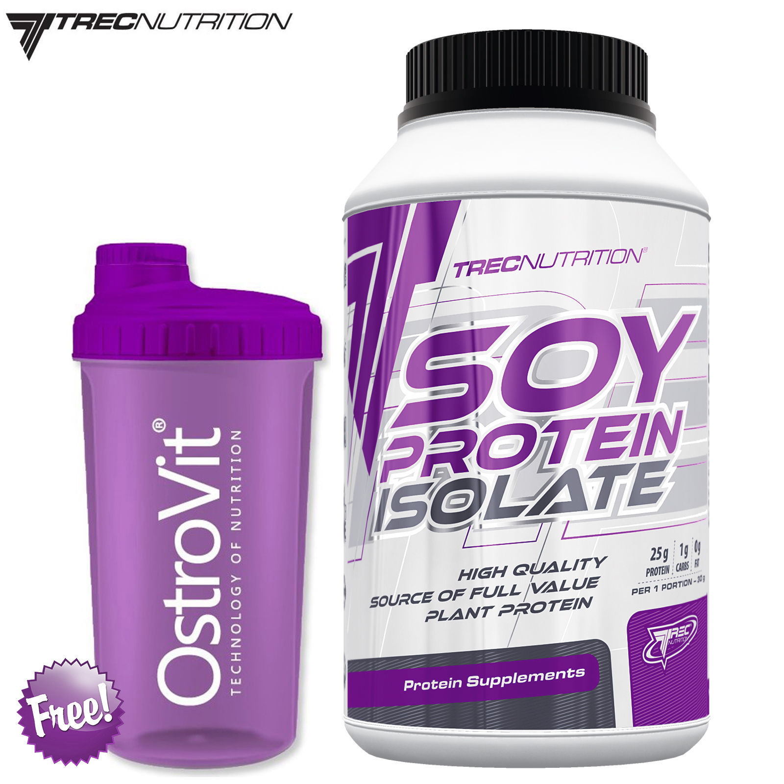 SOY PROTEIN ISOLATE 650g/1.45lb Vegan Vegetarian Meal Replacement Shake + SHAKER