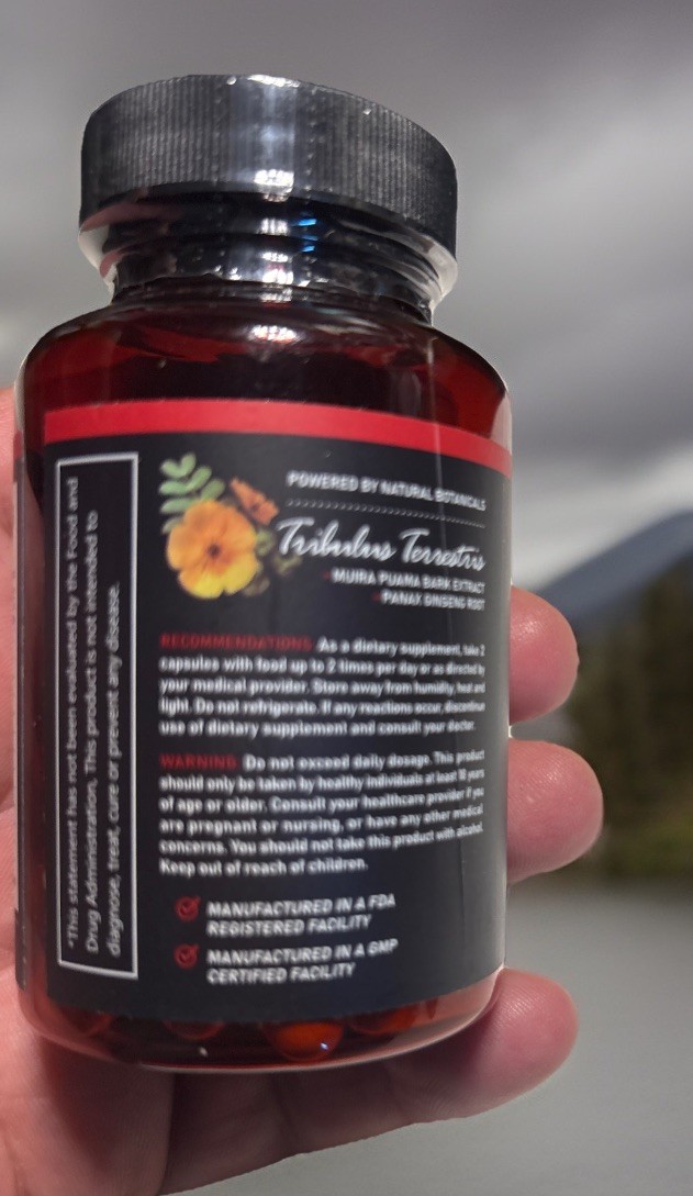 Nitric Oxide Natural Booster Supplement L-Arginine, L-Citrulline 1500mg 60ct NIB