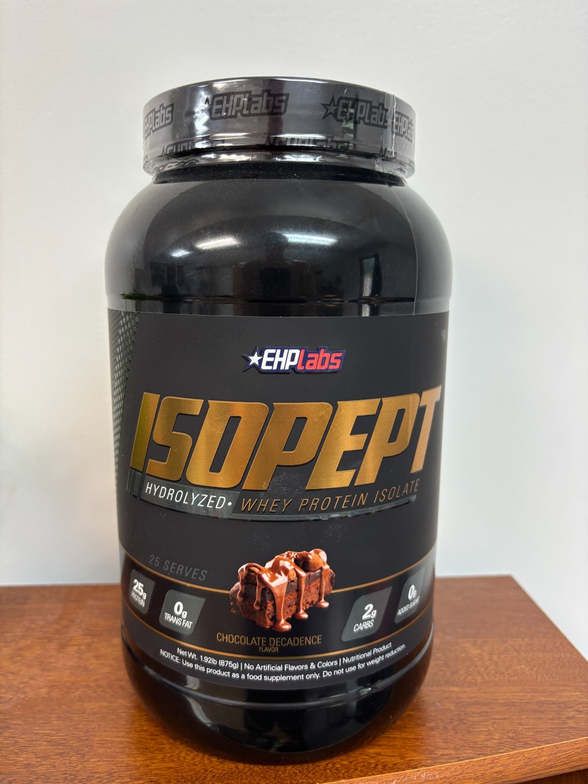 EHPlabs IsoPept Chocolate Decadence 25 Servings Hydrolyzed Whey Protein Isolate