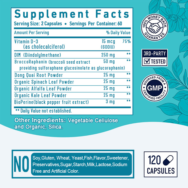 Women’s Dark Complex – Dong Kui + Vitamin D3 – Essentials for Menopause