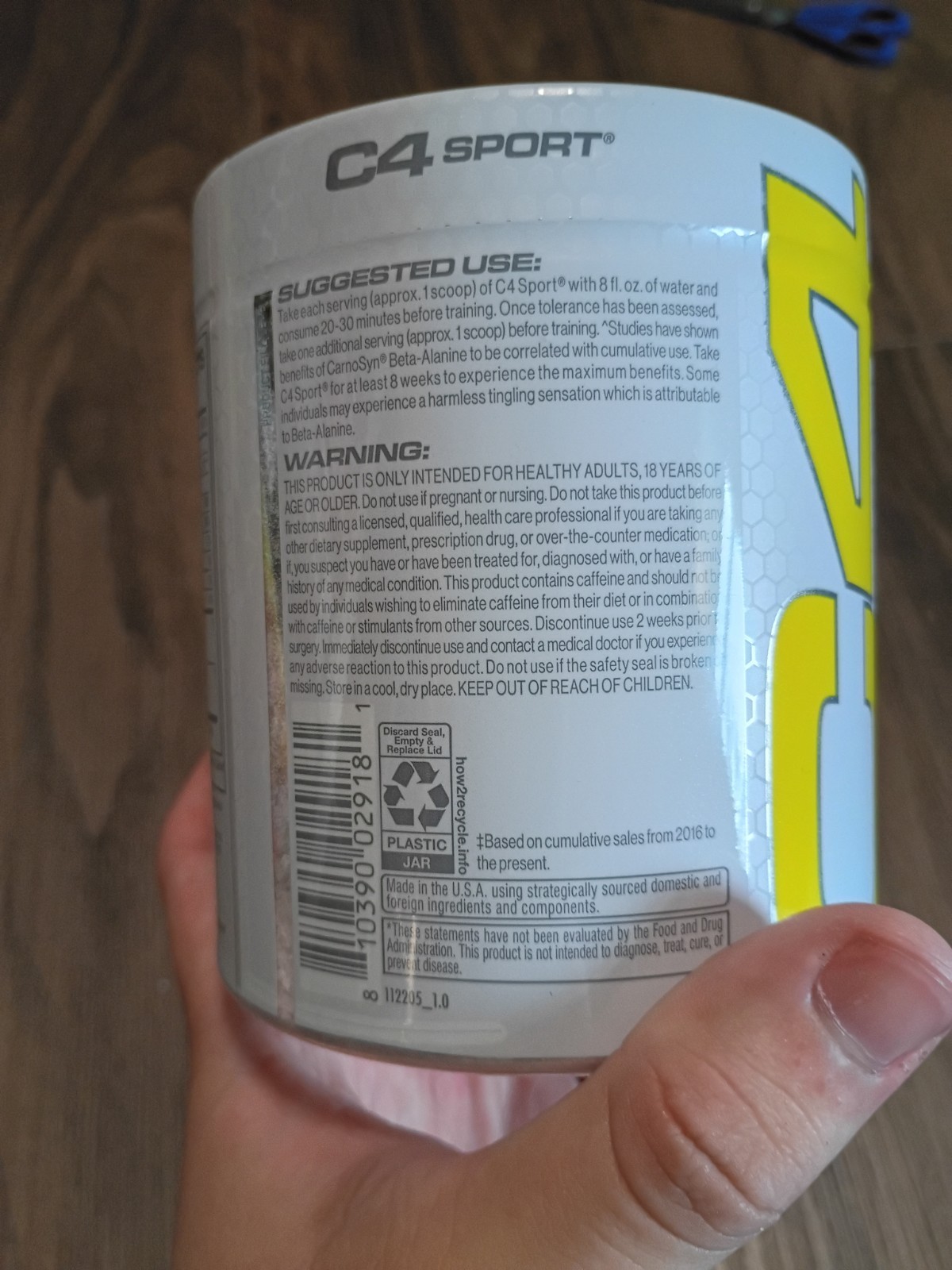 Cellucor C4 Sport Pre Workout Powder Fruit Punch 30 Servings BEST BY 4/2026