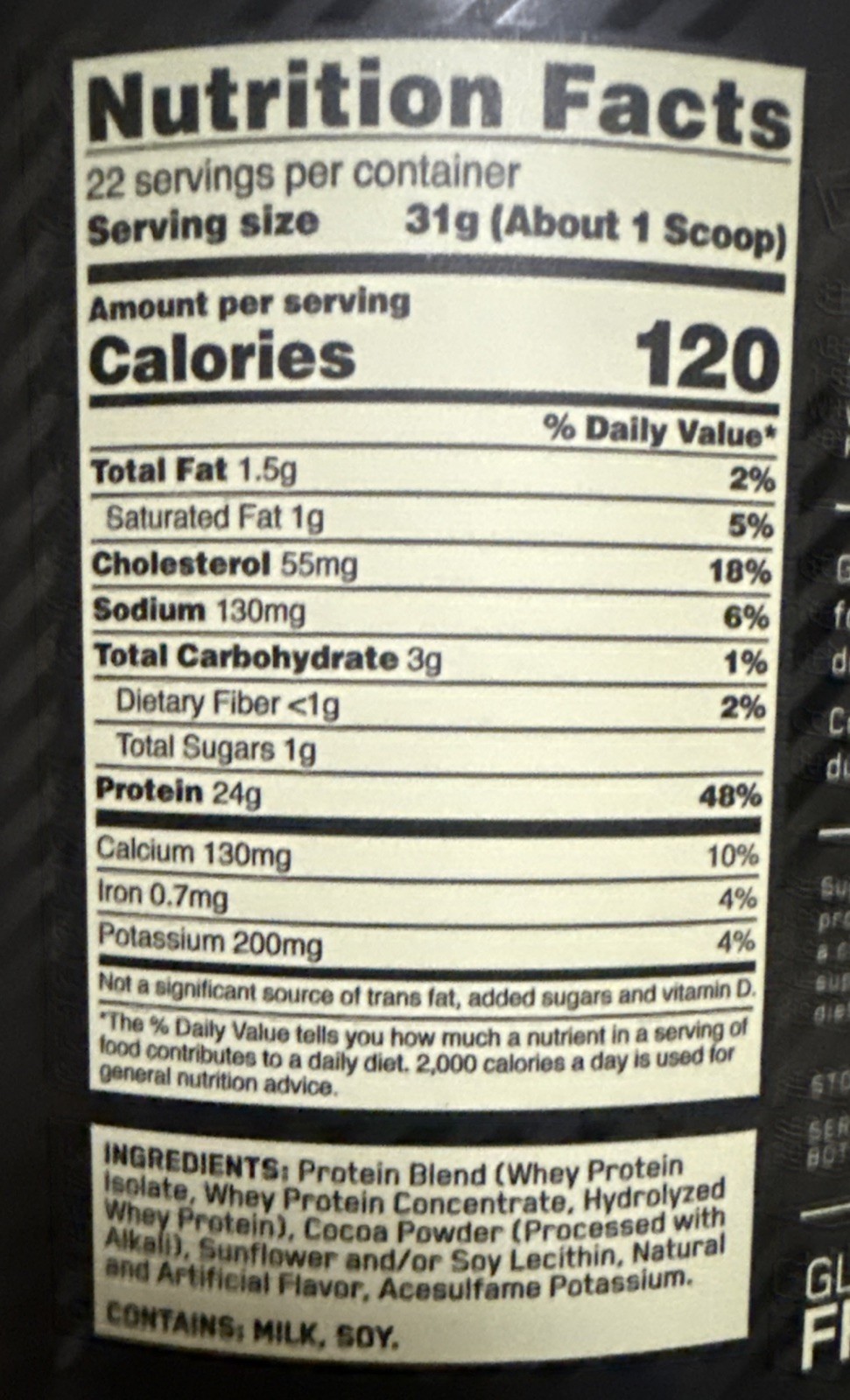 Optimum Nutrition Gold Standard 100% Whey™ – Double Rich Chocolate Exp: 10/2027