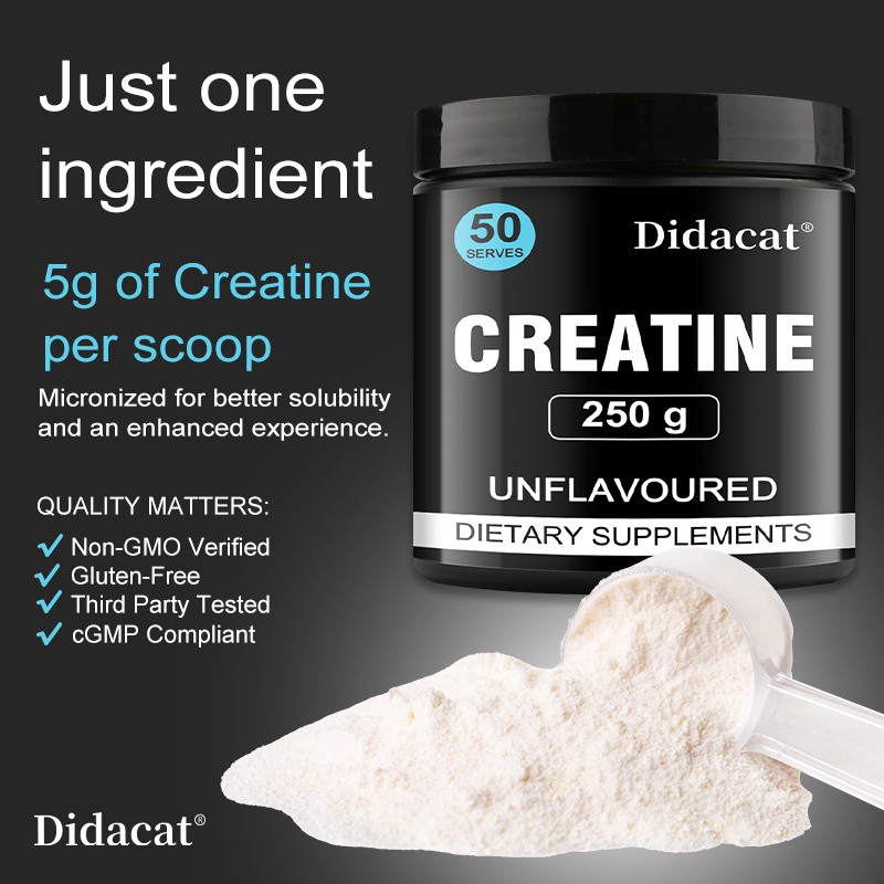 Creatine Monohydrate Powder Increase Strength Muscle Gain 5000mg Per Serv (5g)
