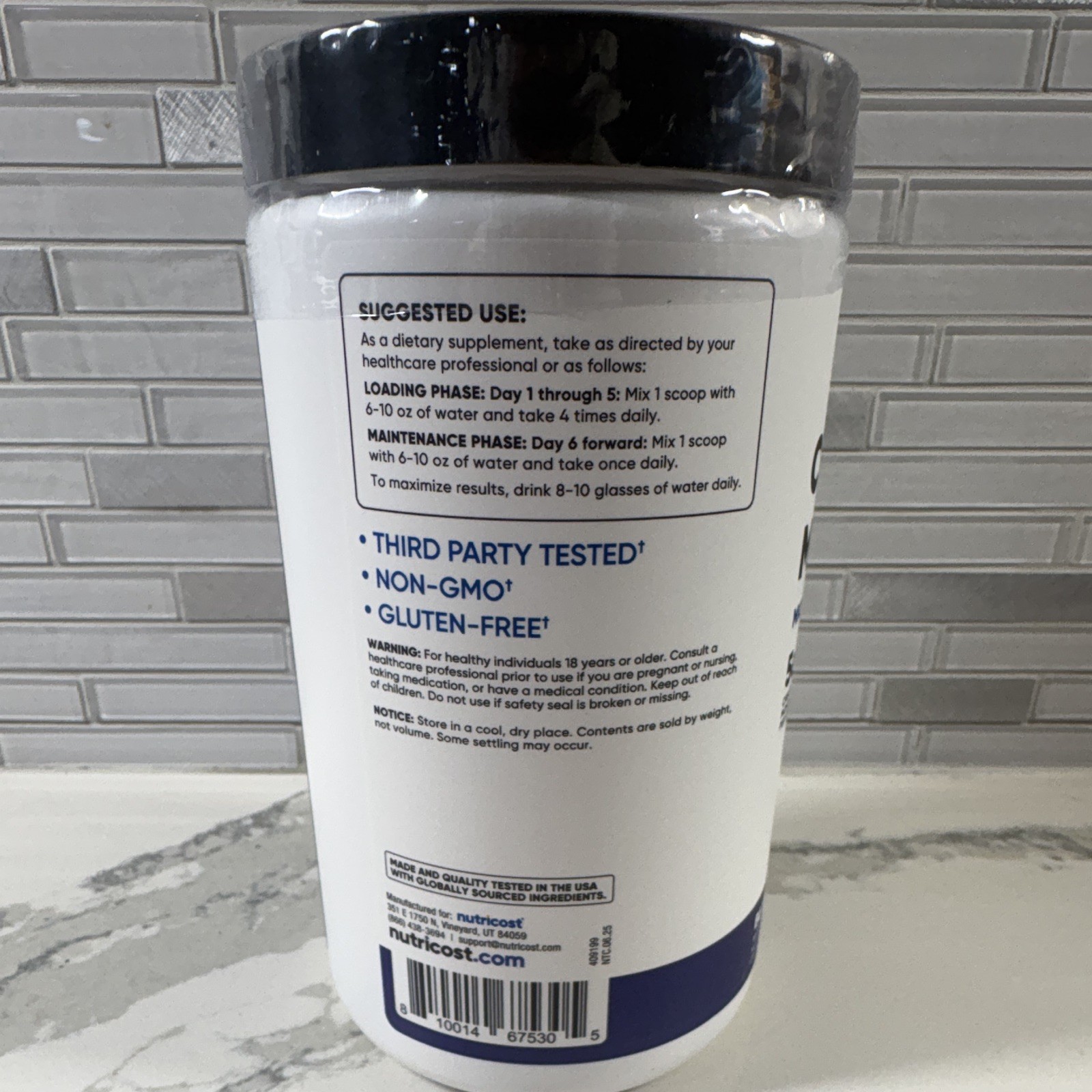 *BRAND NEW*Nutricost Creatine Mono Powder Blue Raspberry 500g 76sv Exp 03/2029