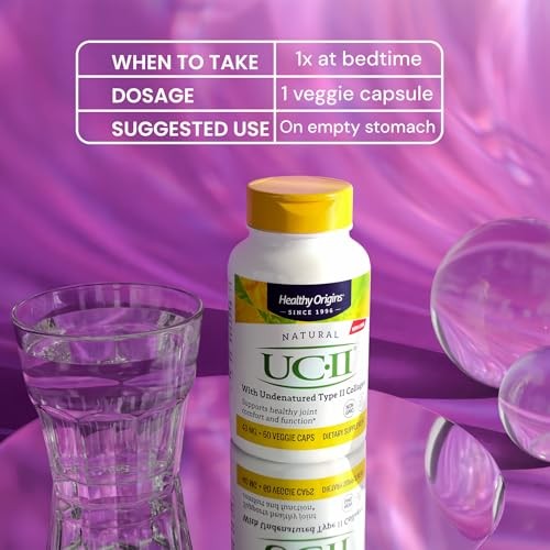 Healthy Origins UC-II 40mg Undenatured Type II Collagen, Joint Support, 120