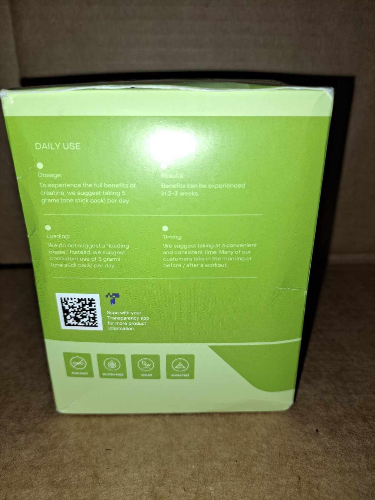 Create Creatine Monohydrate Powder Lemon Lime Dietary Supplement 30 sticks – New