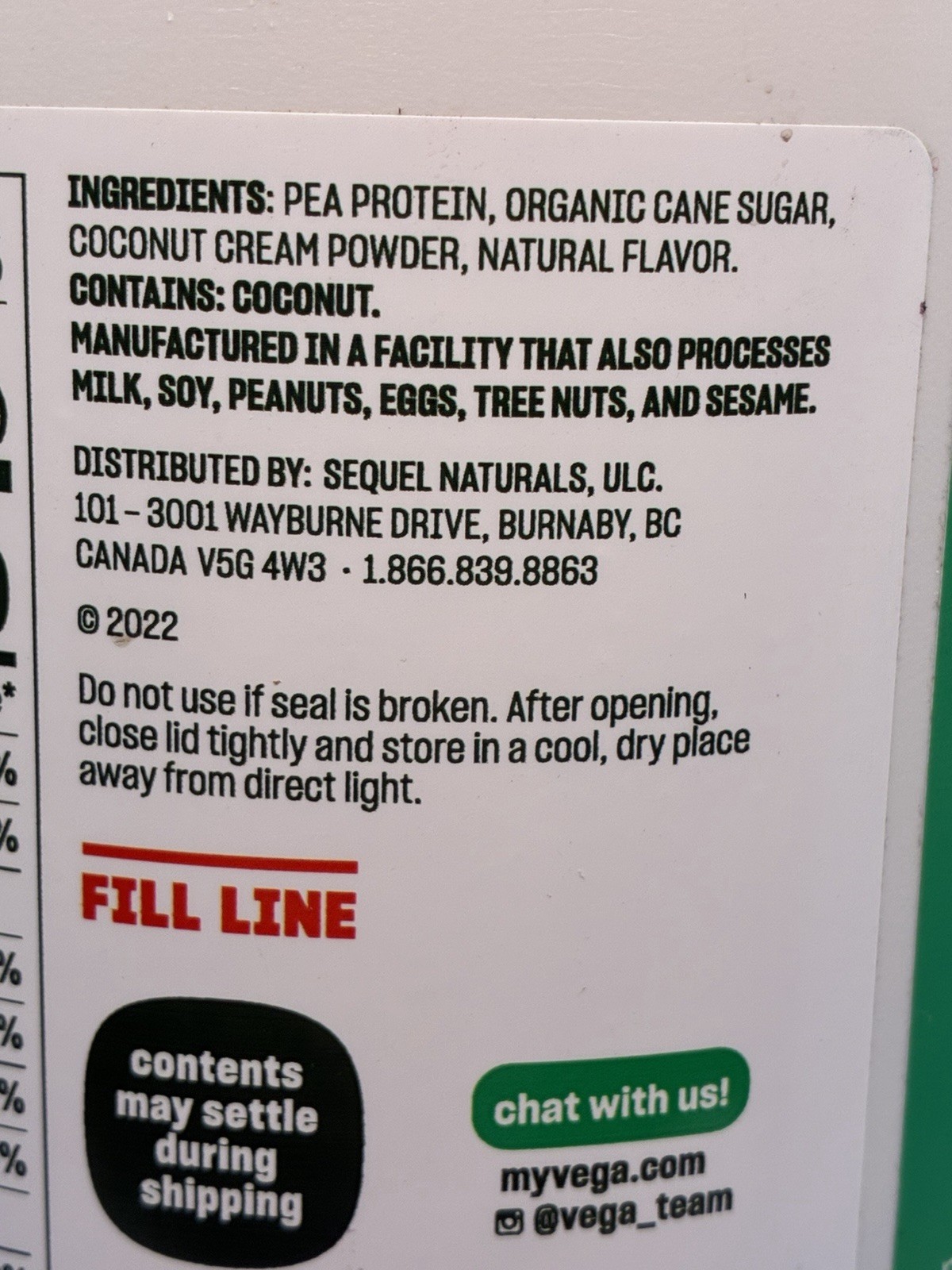 Vega Protein Made Simple Vanilla Plant Based Protein Powder 35.7oz Sealed 08/26