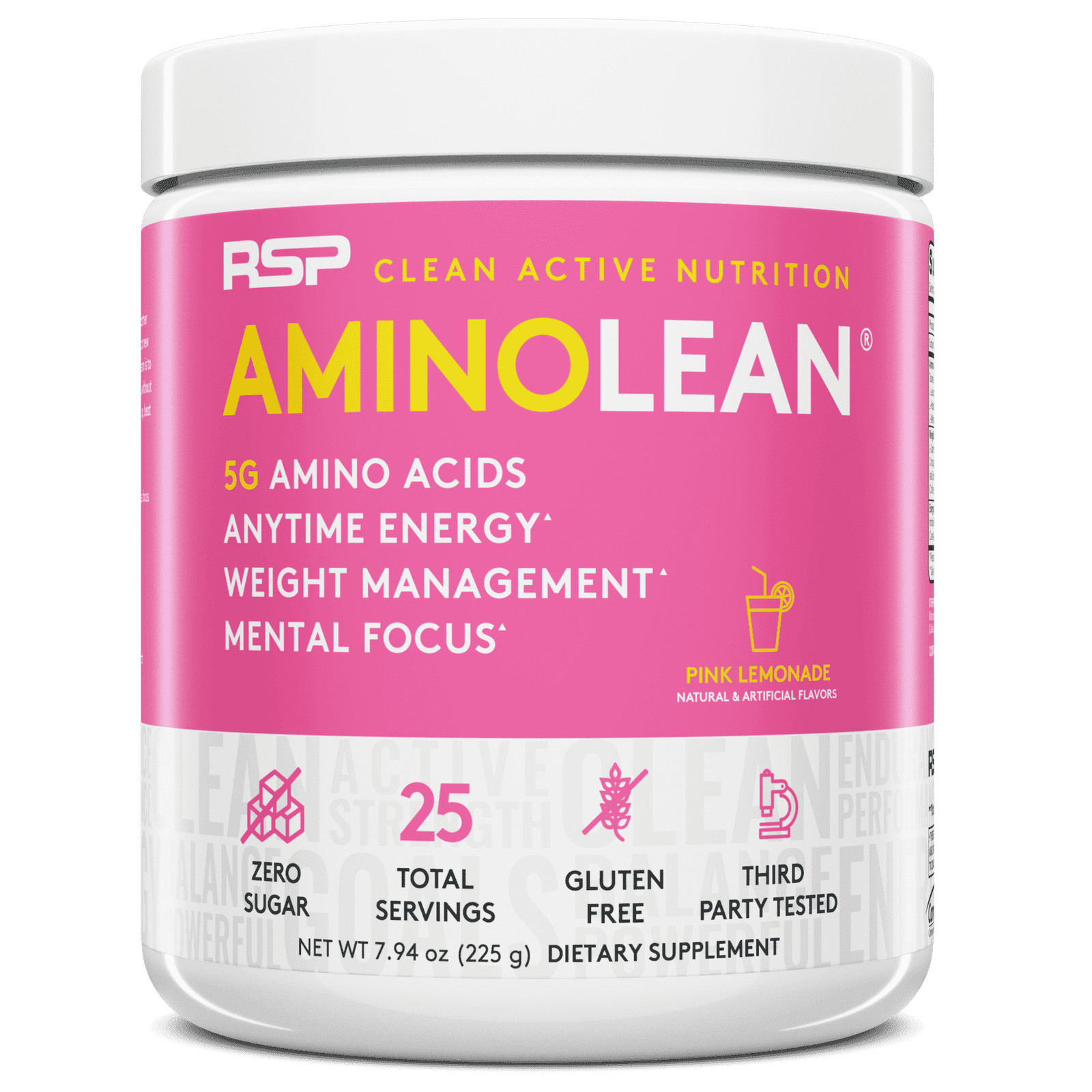 RSP Nutrition AminoLean Pre Workout Powder with BCAAs, Amino Acid Energy