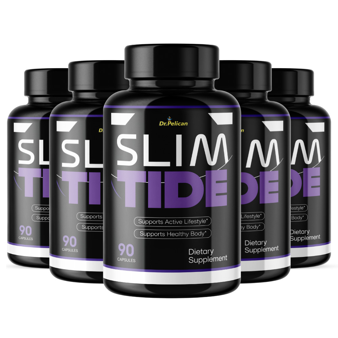 Slim Tide- Bodybuilding & Men’s Health Support- 5 Bottles- 450 Capsules