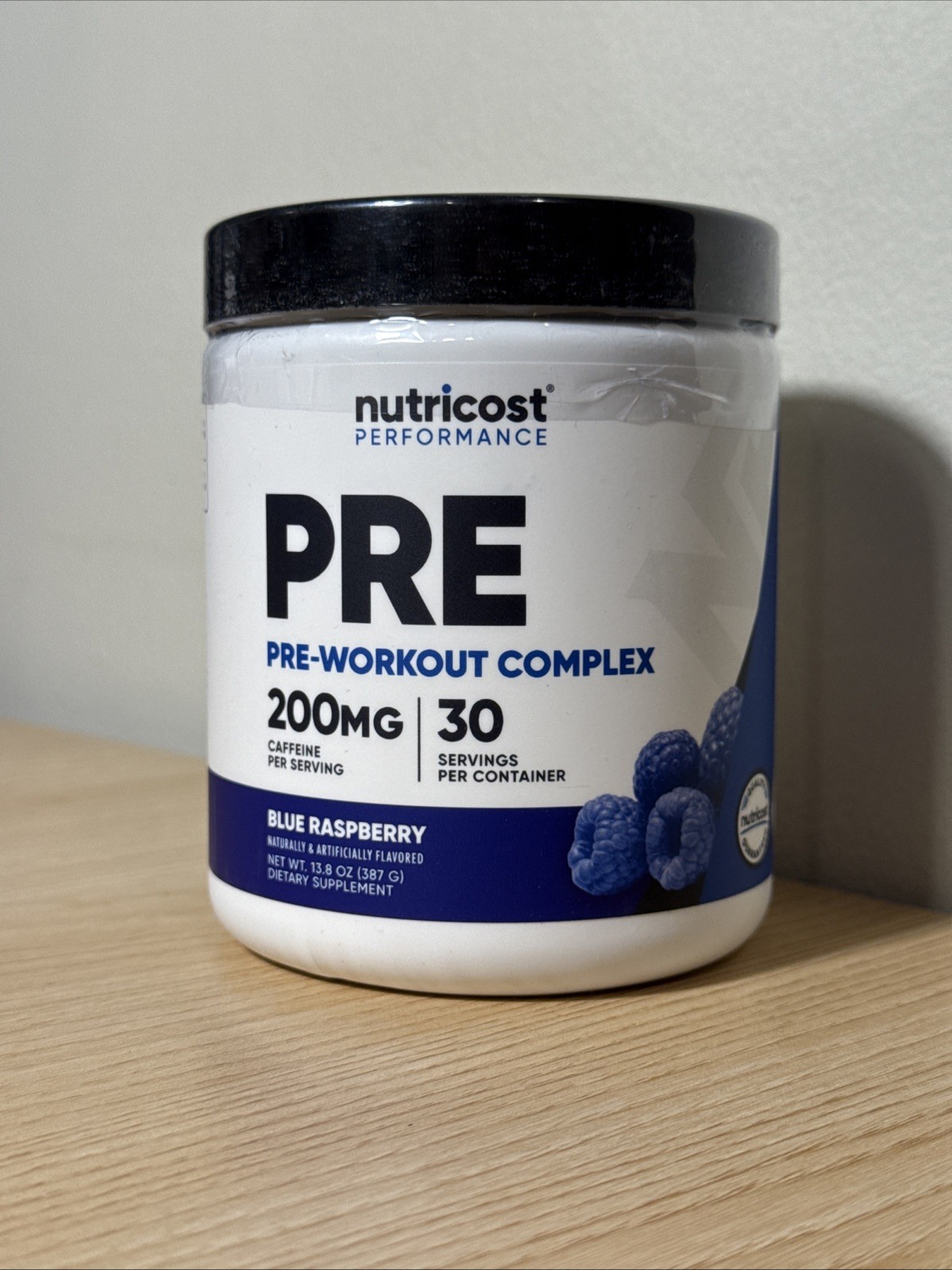 Nutricost Pre-Workout Complex Powder (Blue Raspberry) 30 Serivings