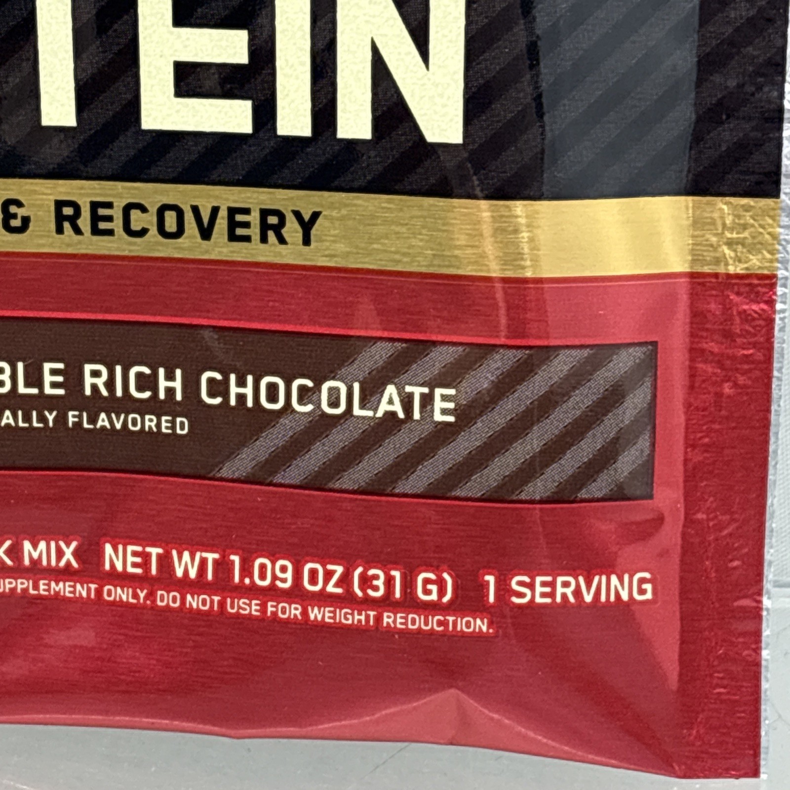 8X Optimum Nutrition Gold Standard 100% Whey Protein Powder 1 SERV DBL CHOC B95