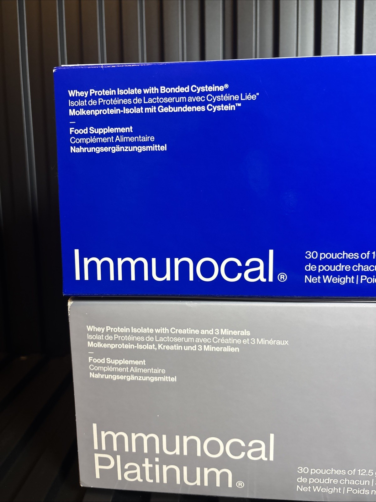Immunocal Classic 1 ( Blue ) & 1 Platinum : 2 BOXES – 60 Pouches.