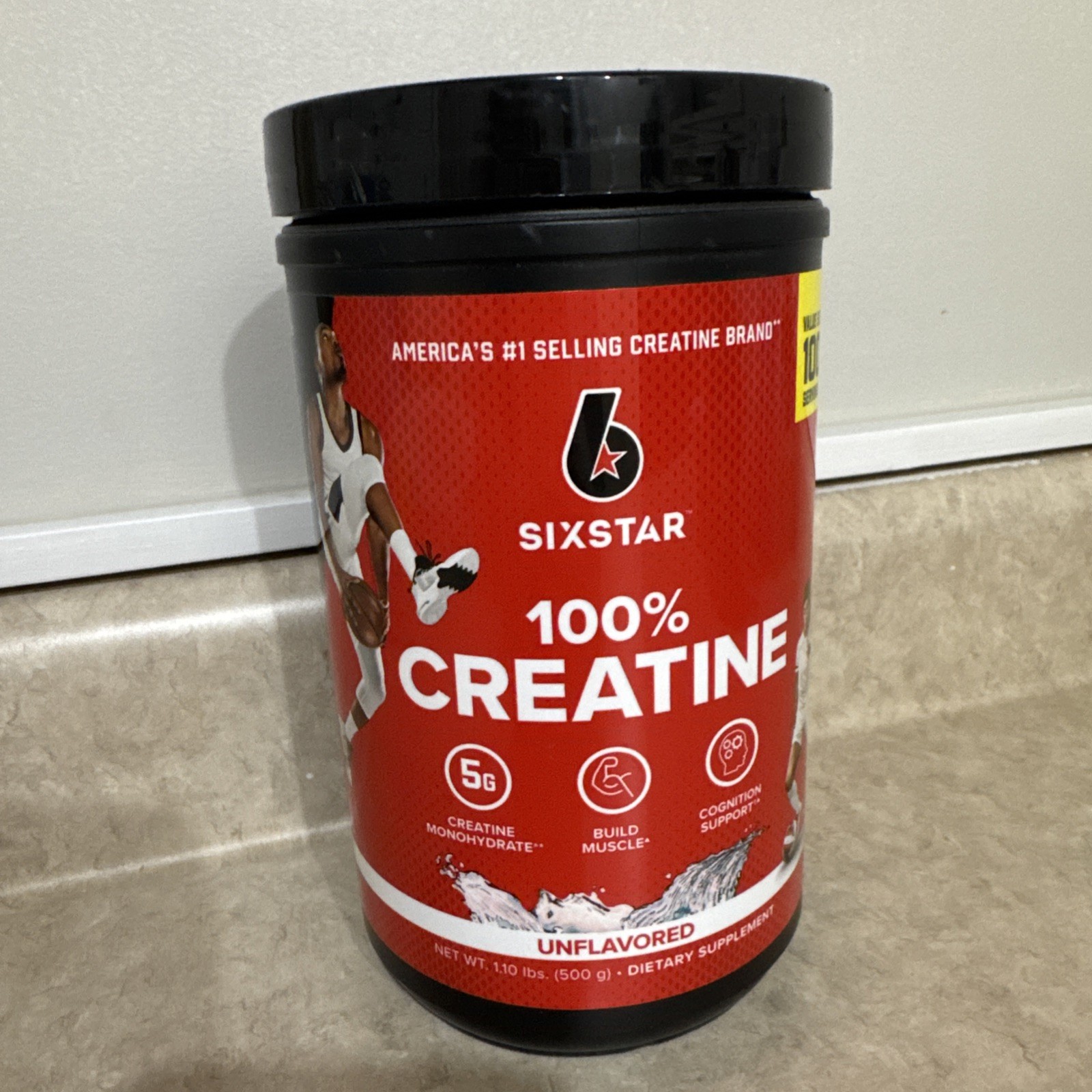 Sixstar 100% Creatine Monohydrate UNFLAVORED 10.58oz In Date