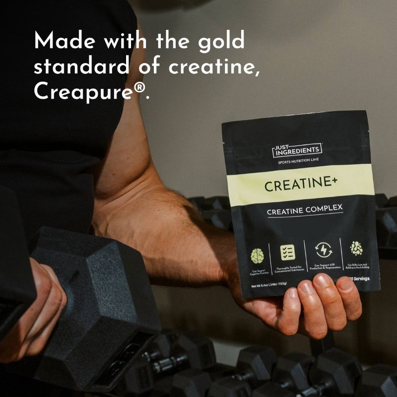 Just Ingredients Creatine + Sports Nutrition Supplement – 5.4oz/30 Servings