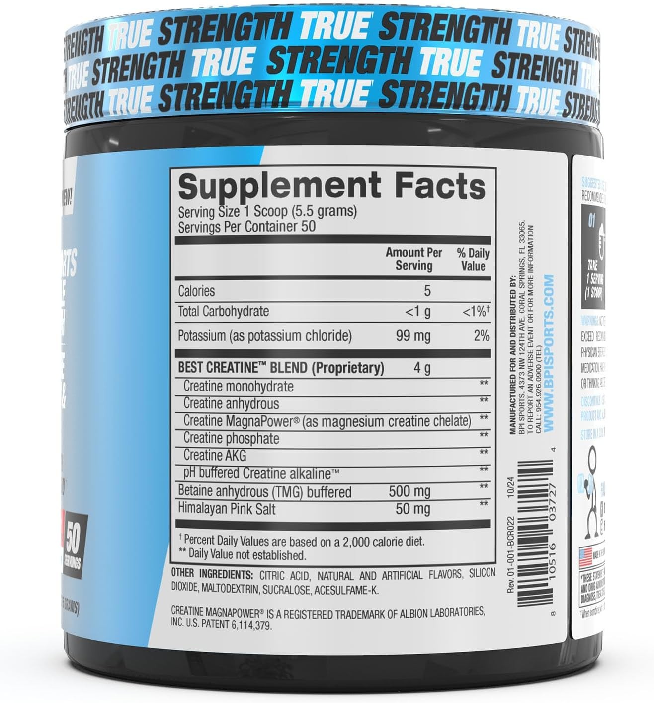 BPI Sports Best Creatine – Monohydrate, 50 Servings (Pack of 1)