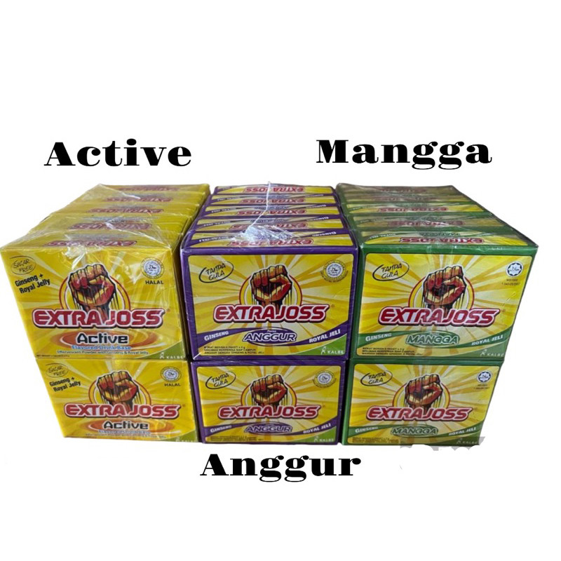 Extra Joss Energy Drink Powder Flavor Mango, Grape, Active – QUICK ENERGY BOOST