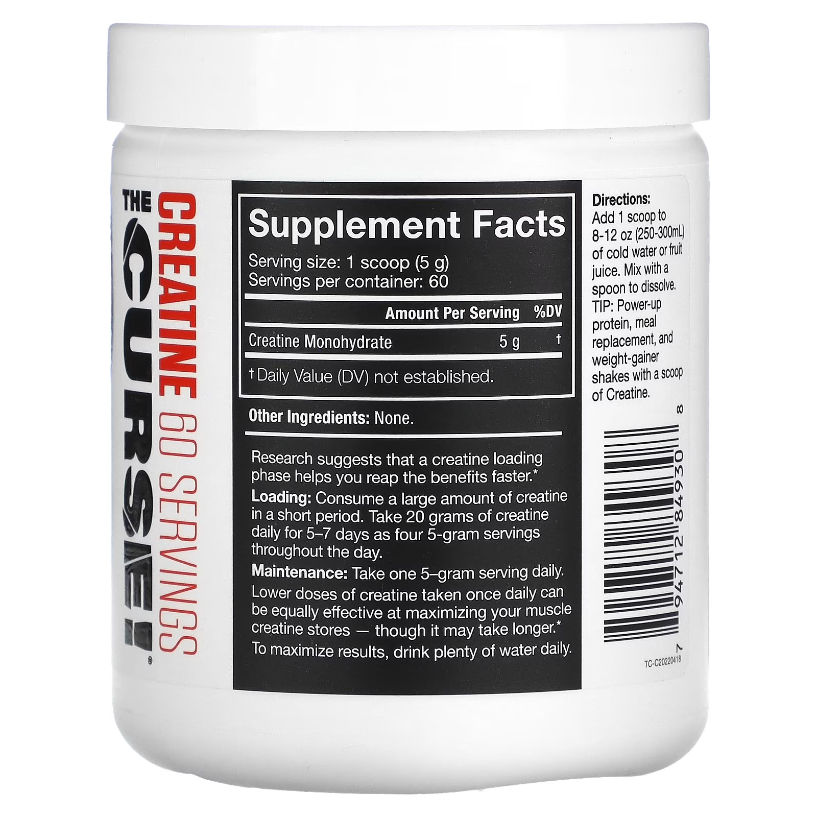 ® the Curse! Creatine Monohydrate Powder – Micronized Creatine for Strength, Pow