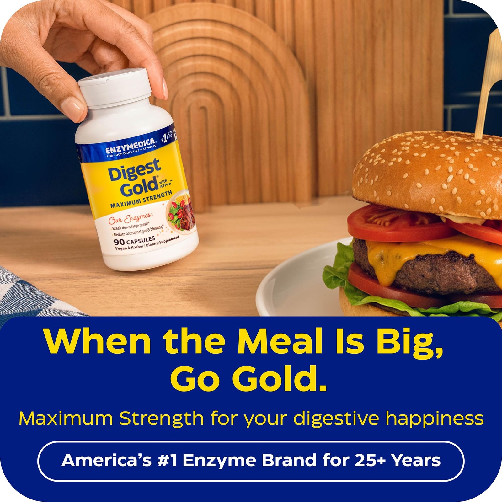 Enzymedica Digest Gold, Maximum Strength, ATPro Energy 90 Count, No Color