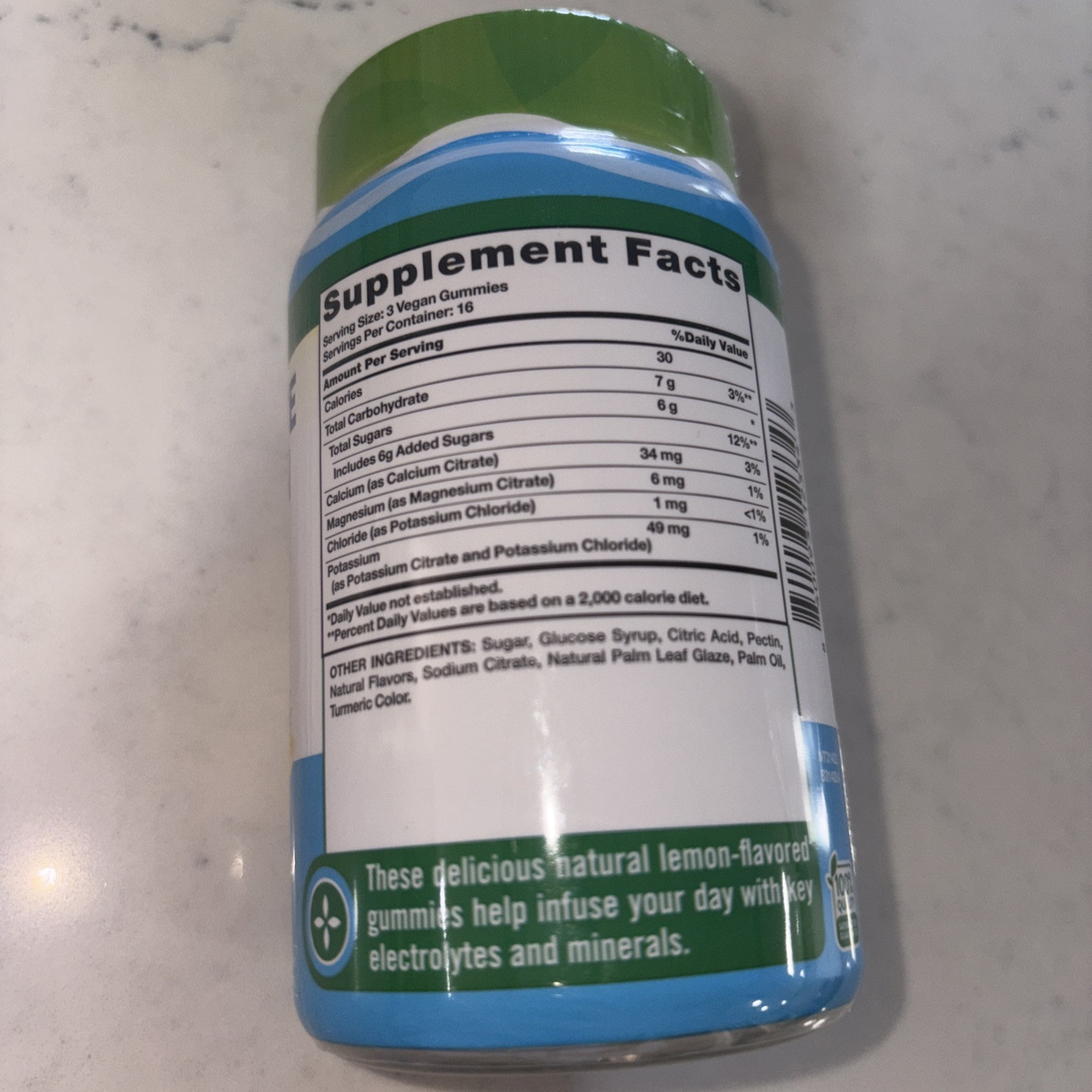 Electrolyte Hydration (Natural Lemon), 48 Vegan Gummies Exp 1/2026