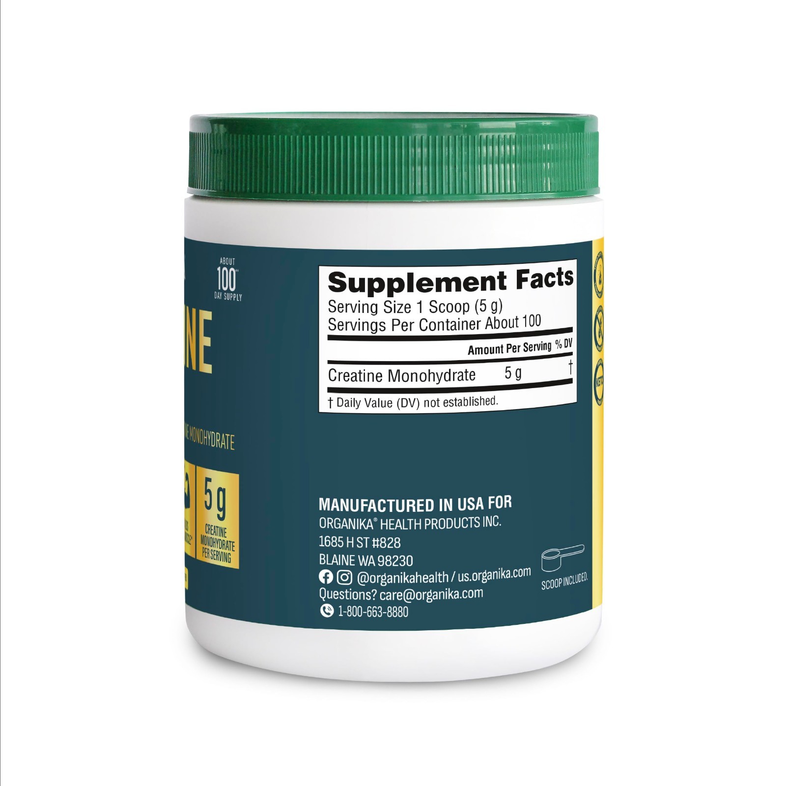 100% Pure Micronized Creatine Powder – Build Lean Muscle, Boost Strength & Recov