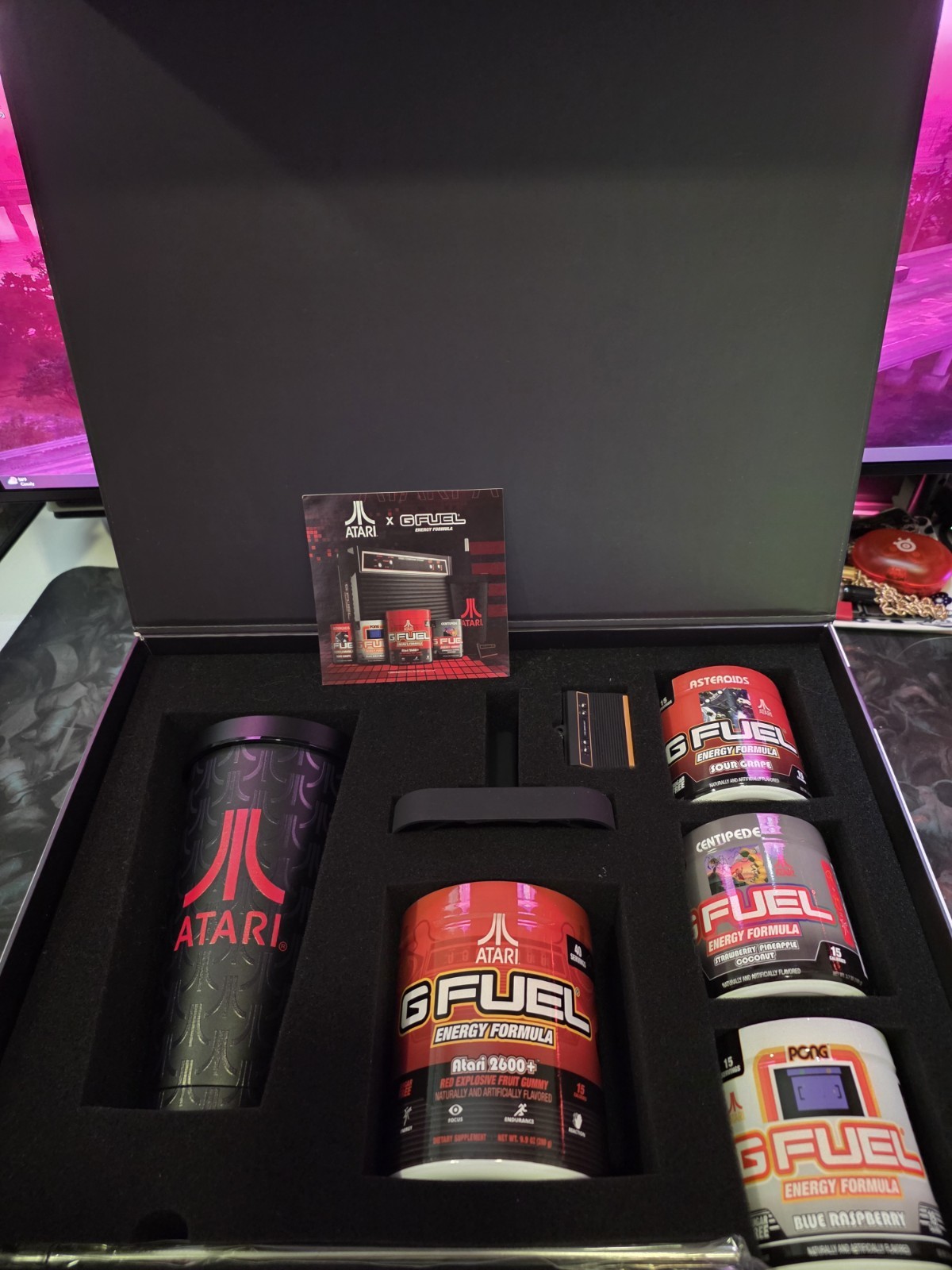 GFUEL Atari 2600 Collector’s Brand New 4 Flavors Complete Set