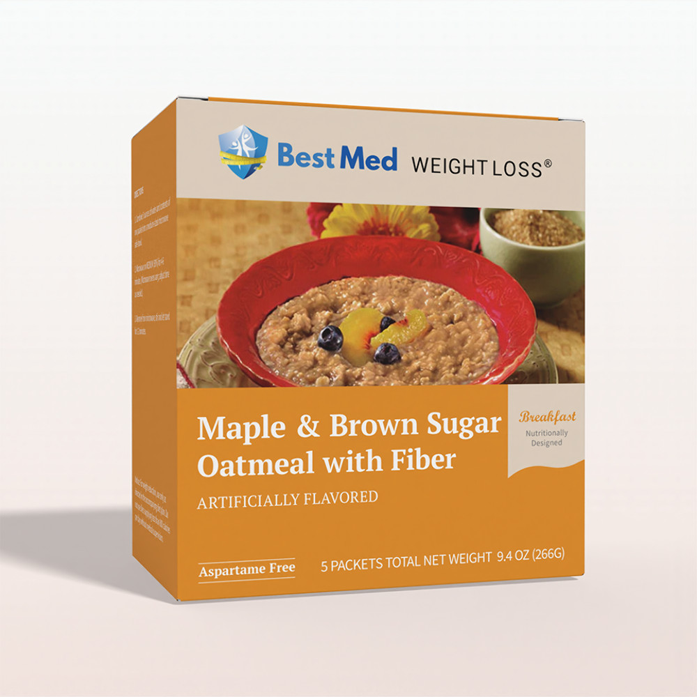 BestMed – Maple Brown Sugar Oatmeal | Ideal Protein Alternative, Low Cal 5/ct