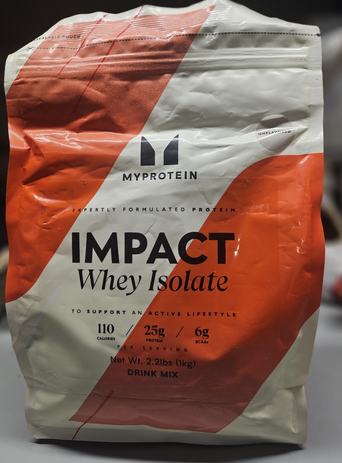 MyProtein Impact Whey Isolate Protein Powder DRINK UNFLAVORED 2.2 lbs.
