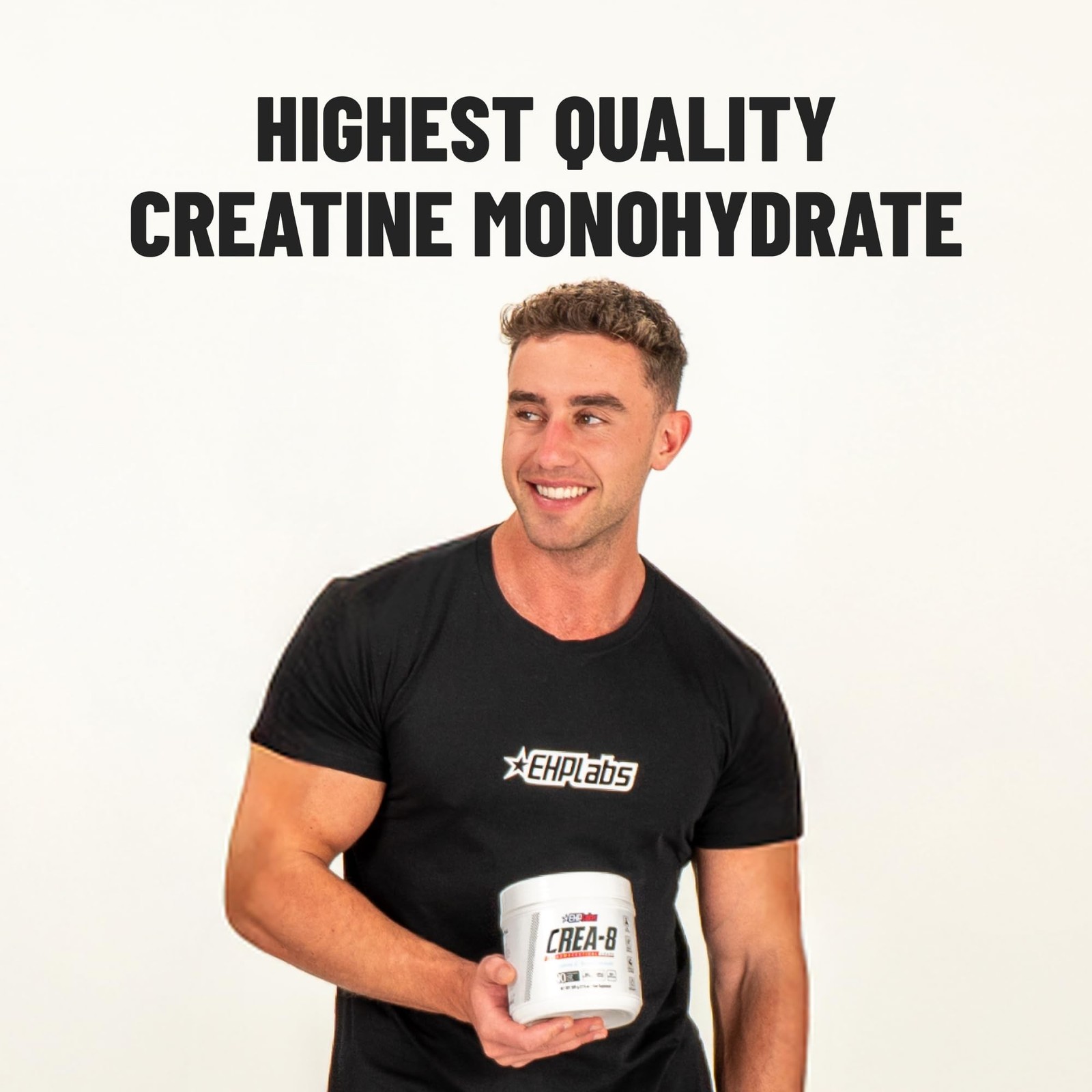 EHP Labs CREA-8 Micronized Creatine Monohydrate Powder – 100 Servings