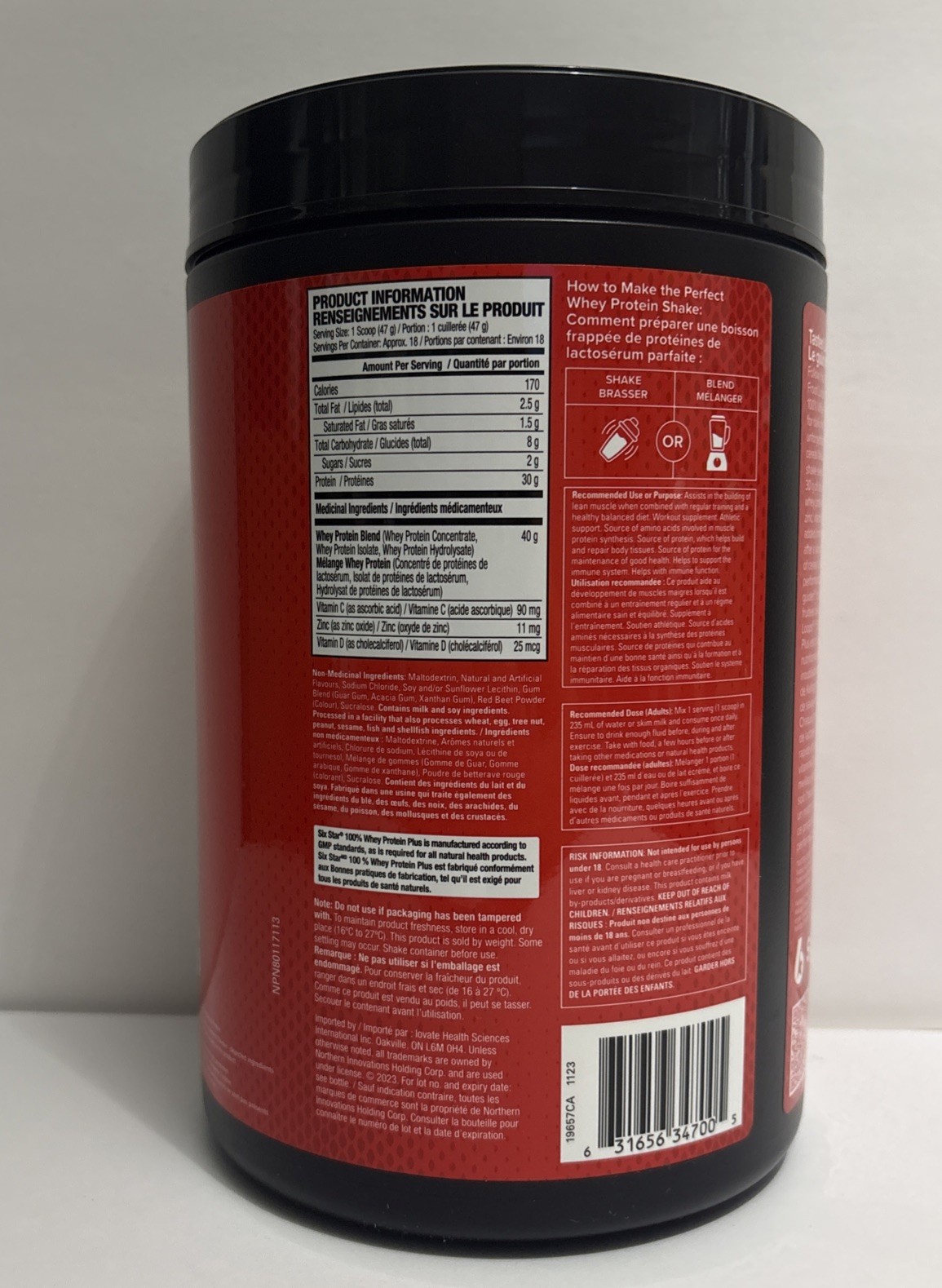 Six Star 100% 30g Whey Protein Plus-Froot Loops Flavor-1.81 lbs-18 Servings