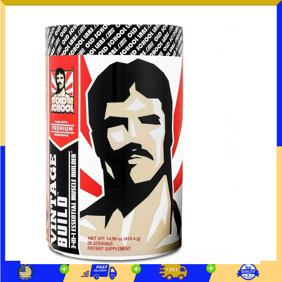 Vintage Build – Post Workout Recovery & Muscle Building Powder Drink for Music