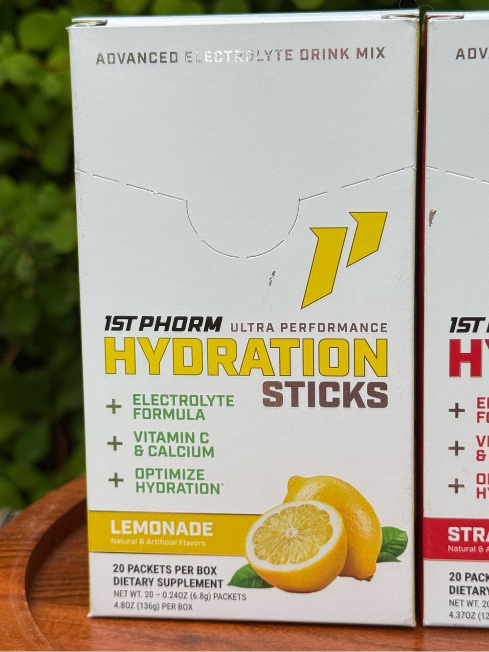 NEW LOT OF 3 BOXES (60 Packets) 1st Phorm Hydration Sticks Electrolyte Drink Mix