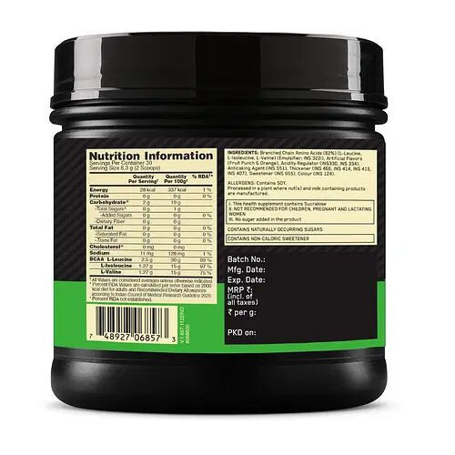 ON optimum nutrition BCAA 250gm 30 serving fruit punch