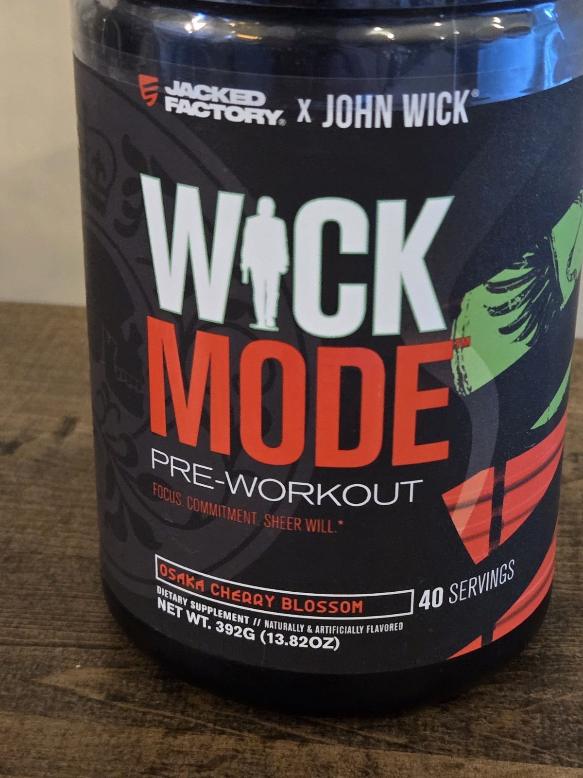 X John Wick Wick Mode Pre Workout Powder 40 Serv Osaka Cherry Blossom EXP 4/2026