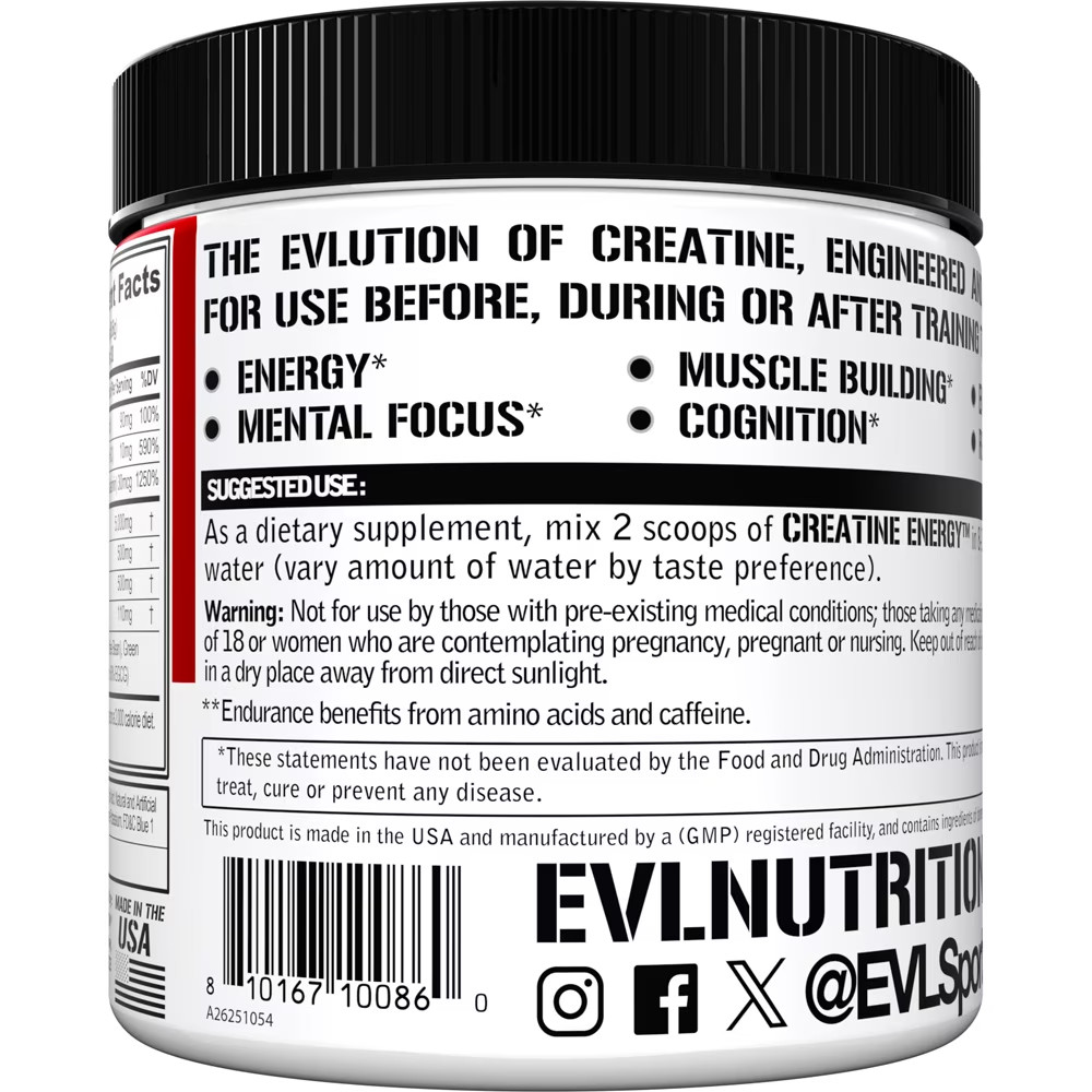 Creatine Energy – Supports Muscle Growth, Boosts Energy, Endurance & Cognition –