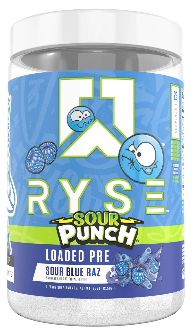 RYSE SUPPLEMENTS LOADED PRE High Stim Pre-Workout Pump Energy Strength 30 Serves