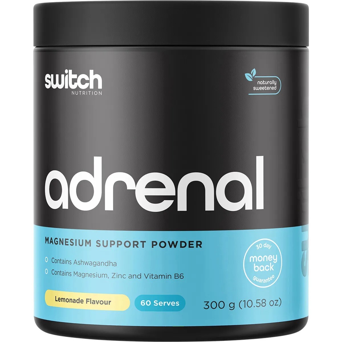 New Switch Nutrition Adrenal Magnesium Support Formula Lemonade 300g