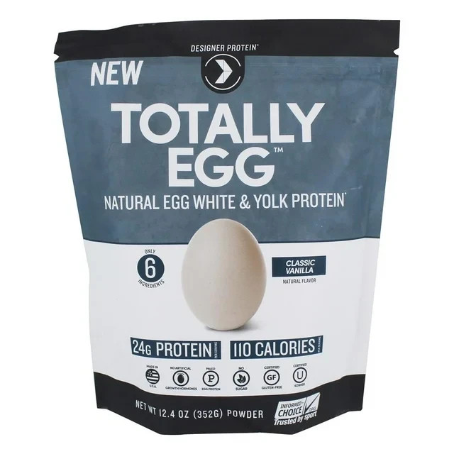 Egg Yolk + White Protein Powder Classic Vanilla (Pack of 2) 12.4 oz Each