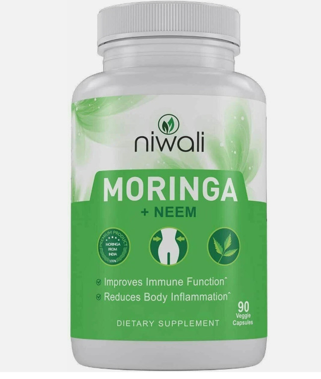 Niwali Moringa + Neem Capsules – Immune Support & Inflammation Relief | 90 cap