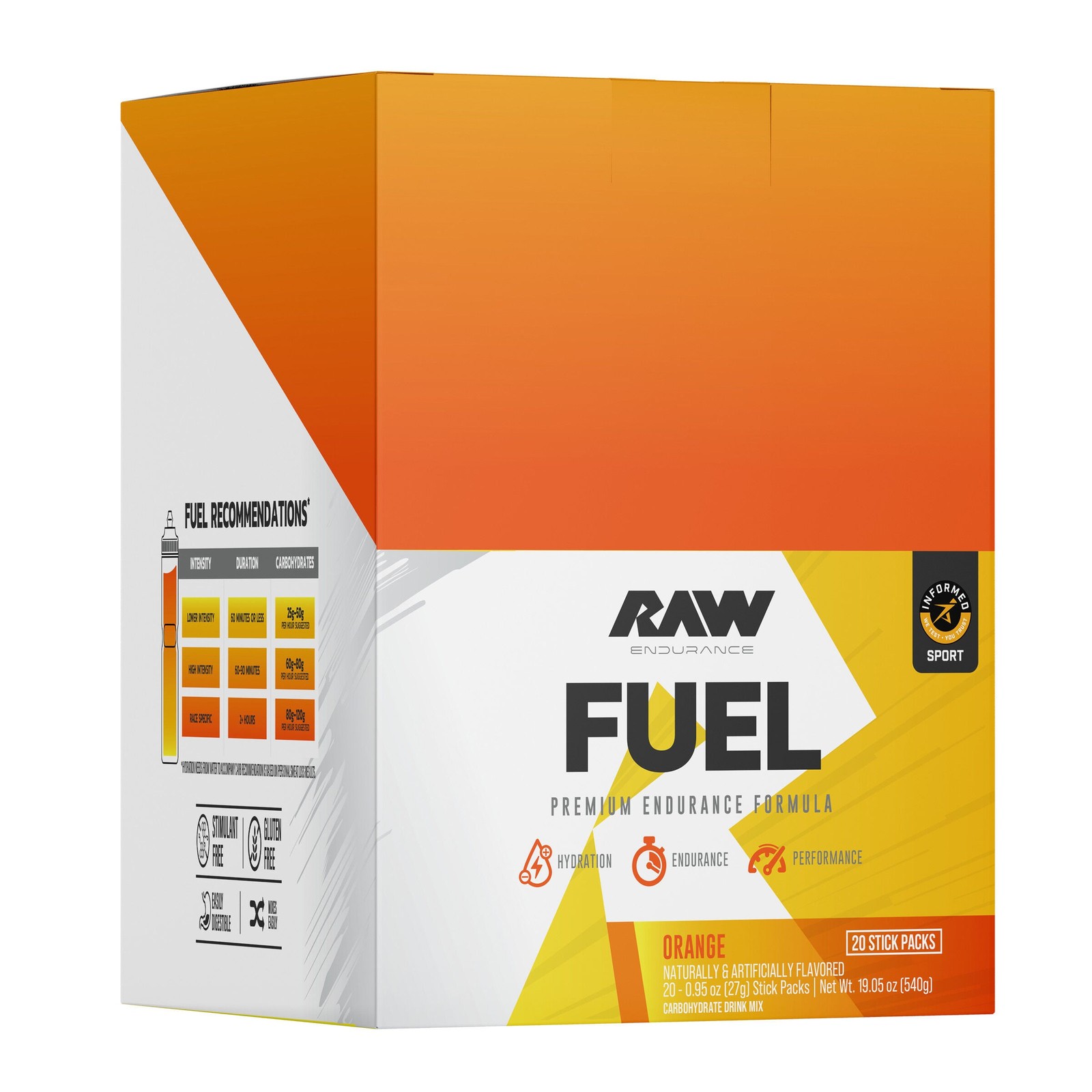 Fuel Premium Endurance Formula – Orange (20 Stick Packs)