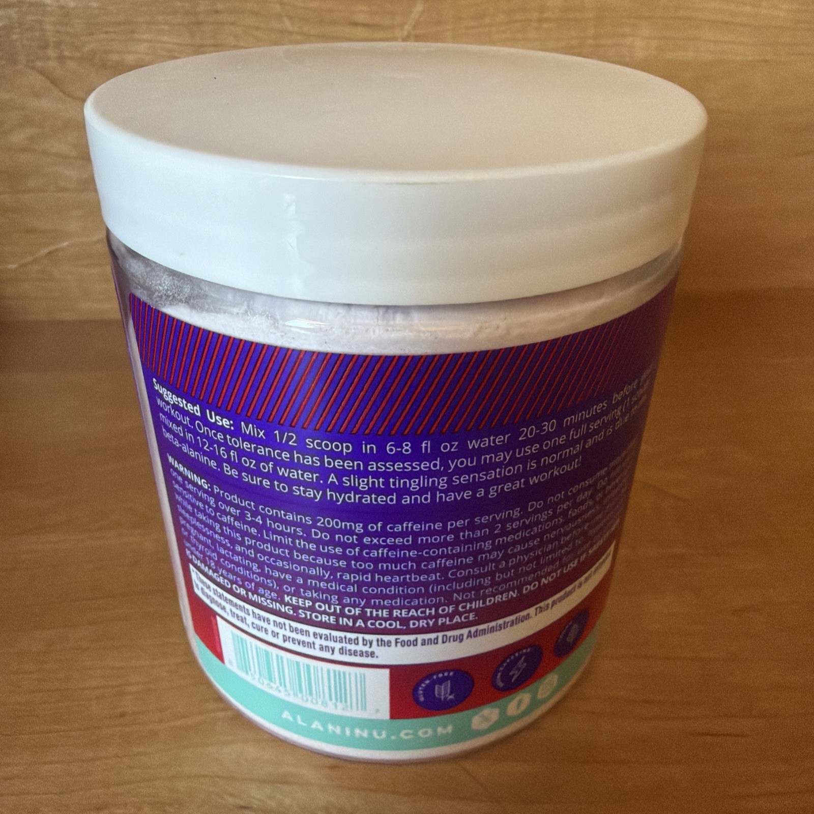 Alani Nu Pre-Workout Hawaiian Shaved Ice 30 Servings 10.7 oz 07/2027
