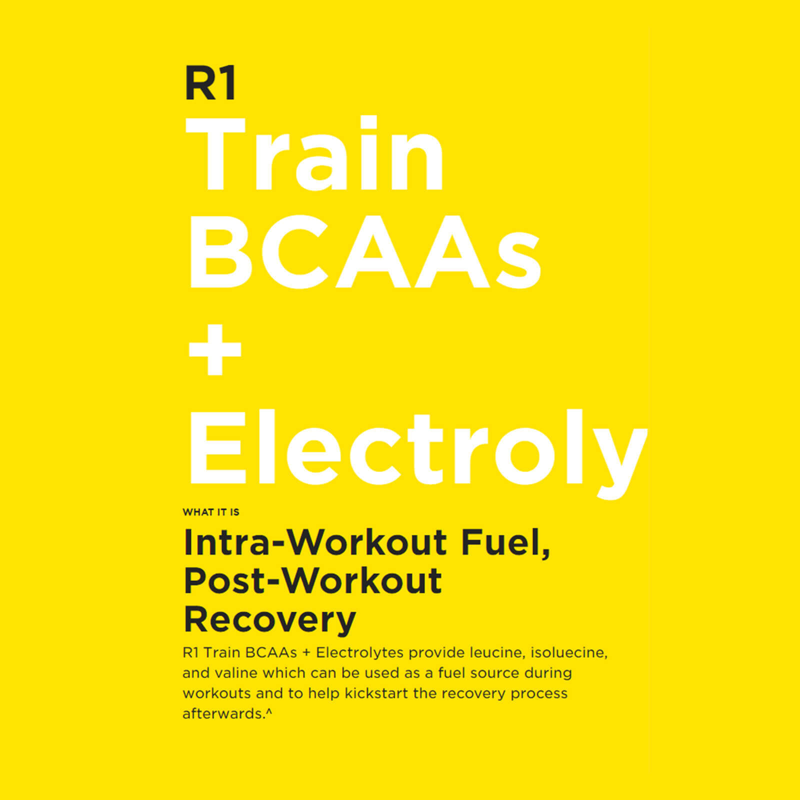 RULE 1 Train BCAAs 30 serv Fruit Punch Stim Free Intra Workout 450g