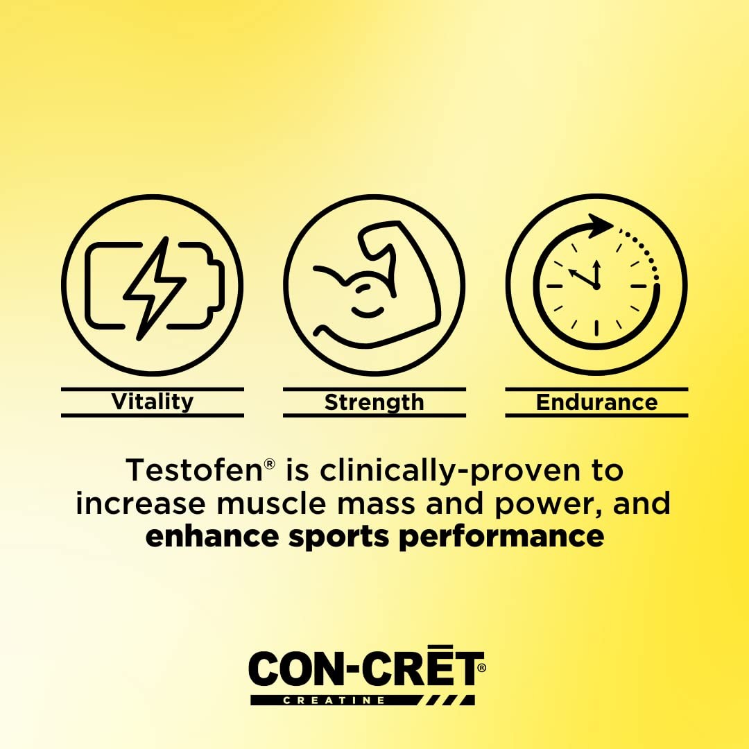 CON-CRET + Test, Creatine HCl Capsules with 60 Count (Pack of 1), No Color